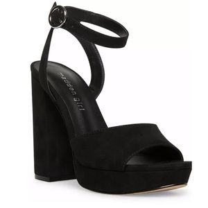 Madden girl black summit platform sandals